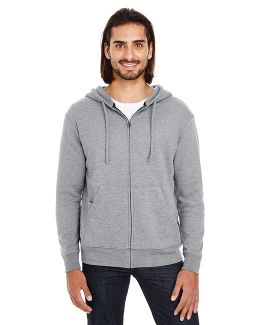 mens hoodies 321Z Threadfast Apparel Unisex Triblend French Terry Full-Zip