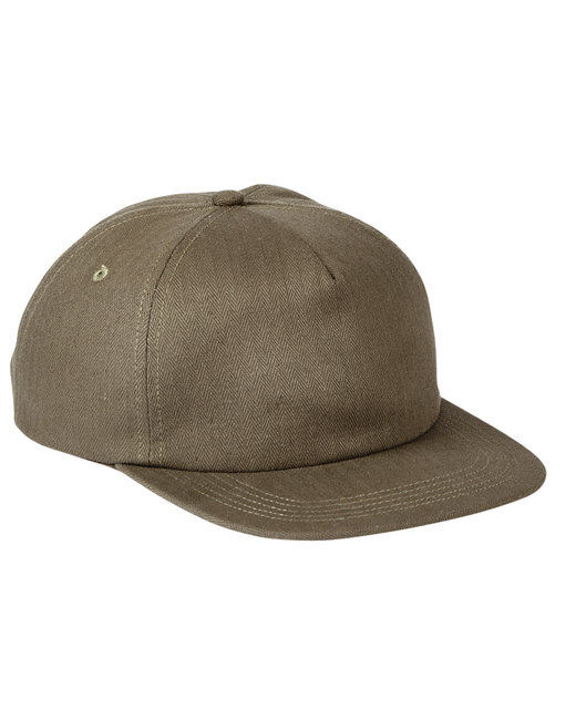 mens hats BA615 Big Accessories Squatty Herringbone Cap