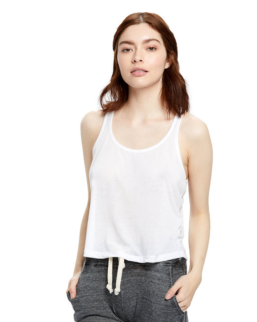 womens tank tops US510 US Blanks Ladies' Sheer Cropped Racer Tank